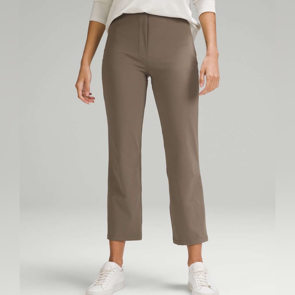 Lululemon Taupe Smooth Fit Pull-On High-Rise Cropped Pant